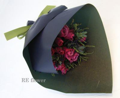 ローズ&ベリーブーケ(ルージュピンク)