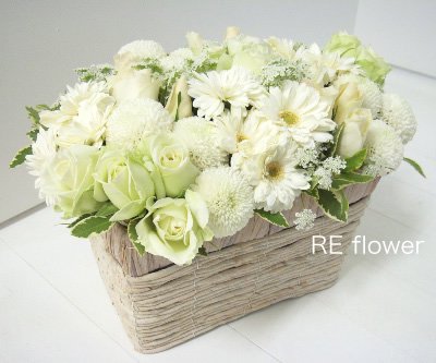 メモリアルアレンジ(ピュア ホワイト)